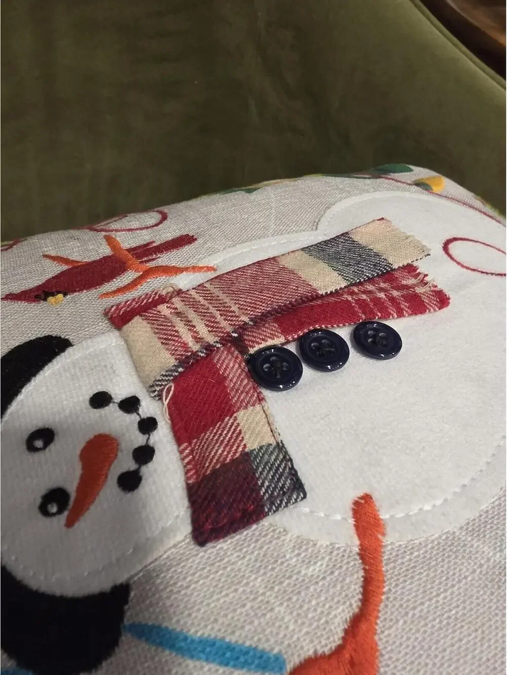 Pier 1 Imports Christmas Lights North Pole Snowman Elf Penguin Pillow 17
